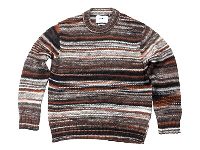 nn07 no nationality Knitted sweater |size l| italian yarns| Wool Mix