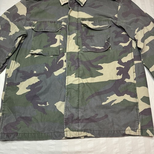 Arrow Jeans Co Camo Army Jacket Mens Large Heavyweight Military - Picture 3 of 19
