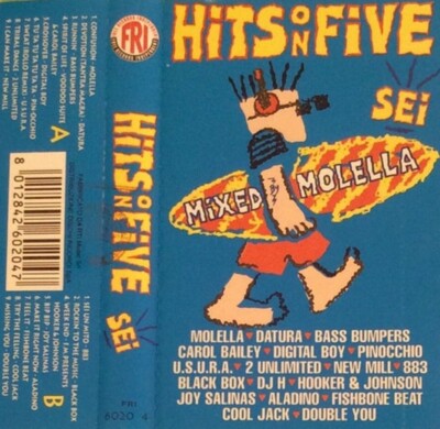 Diverse - Hits On Five Sei (Kassette) Molella 883 Bass Stoßfänger Digital Boy