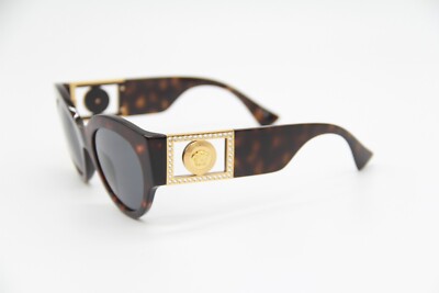 NEW VERSACE VE4438B 108/87 WOMEN SUNGLASSES HAVANA EYEWEAR 