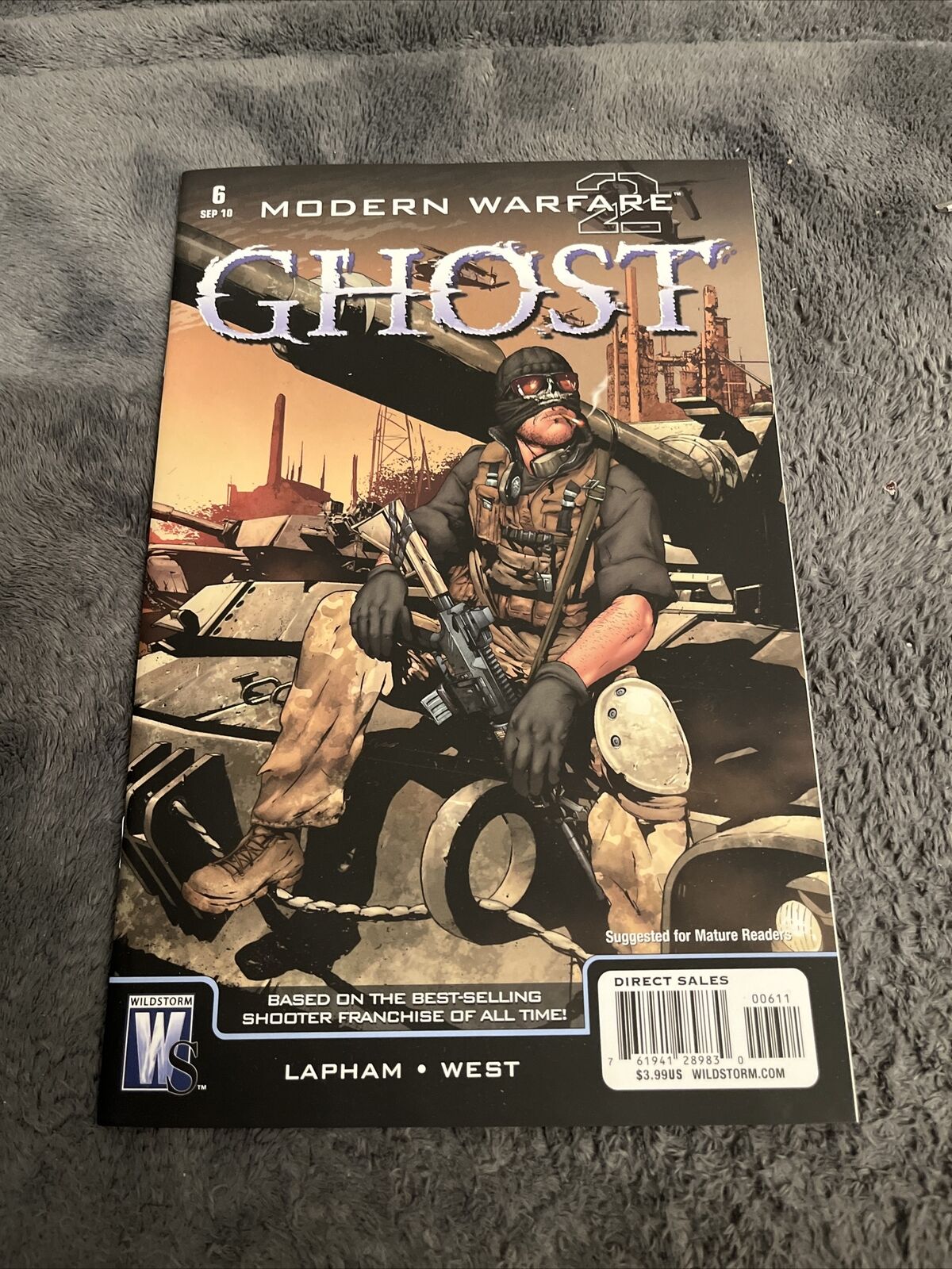 Modern Warfare 2 Ghost #6 RARE COMIC LOW PRINT RUN SLIGHT CORNER CREASE