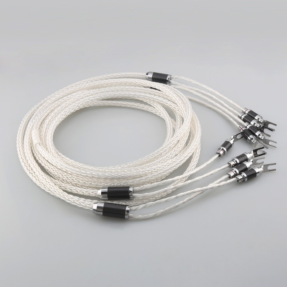 Cavo Audio Cavo Alimentazione AC HiFi - Cavo In OCC Placcato Argento, 8AG 16 Fili, Per Audio Di Alta Qualità Cavi Audio Per Casse - Foto 8