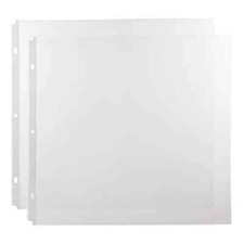 50-Pack 12x12 Scrapbook Refill Pages, Protective Sleeves, Page Protectors for...
