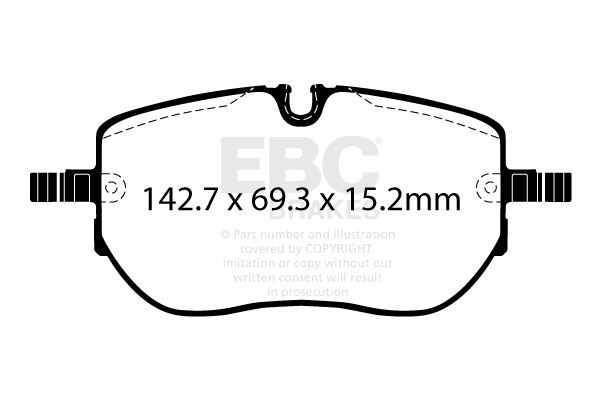 EBC DP42451R  Yellowstuff Brake Pad Set
