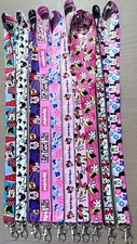 New Lot 10pcs mickey minnie Lanyard Mobile Phone ID Card KeyChain Holder gift