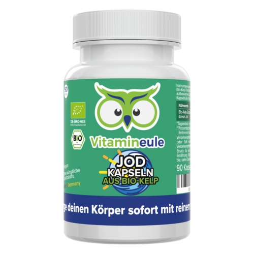 Jod Kapseln aus Bio Kelp / Tabletten - 400µg aus Bio Kelp Extrakt - Vitamineule - Bild 1 von 5