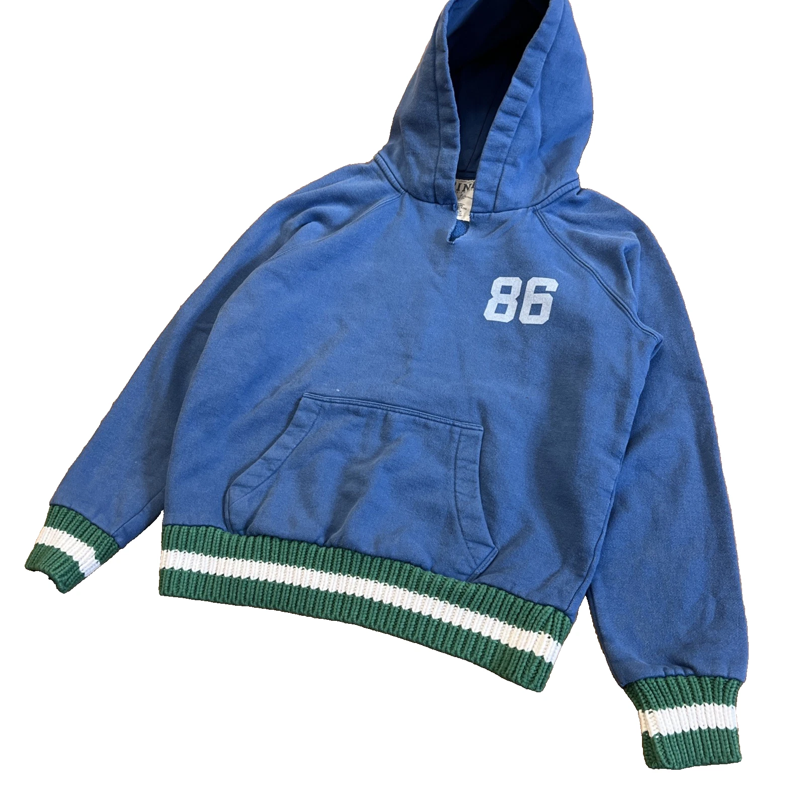 UNDERCOVER Felpa con cappuccio zip Y2K fine anni 2000 Victoria’s Secret ROSA bianca Mcbling Spell Out XS