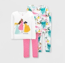 Just One You Made By Carter's Baby Girl 4-Piece Princess Pajamas Set Size 12M