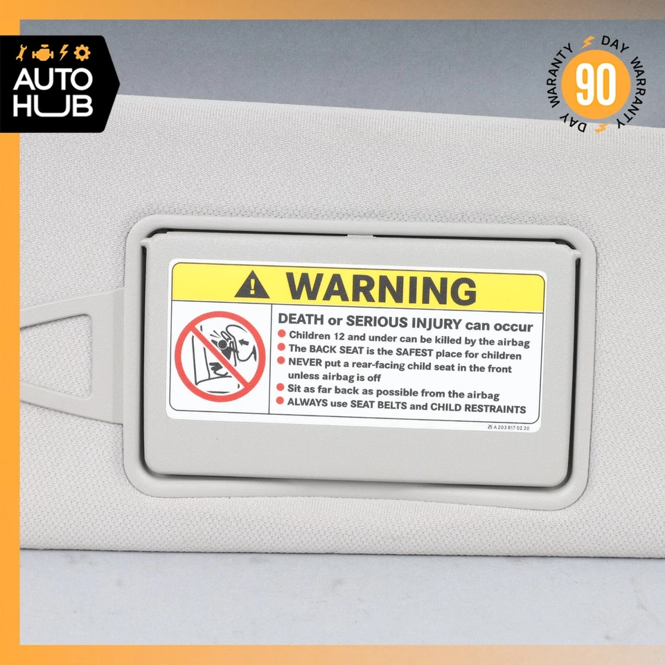 06-11 Parasol delantero derecho gris Mercedes W219 CLS500 CLS550 FABRICANTE DE EQUIPOS ORIGINALES Foto 3 de 4