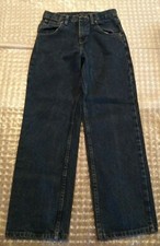 Wrangler Size 12 Reg Kids Adjustable Waist Blue Jeans