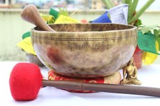 12 Inches Diameter Full Moon Handmade singing bowl -Master Healing Himalaya.