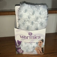 NEW Heat or Cold Neck Wrap Lavender Microwavable Intex Soft Faux Fur  💗186