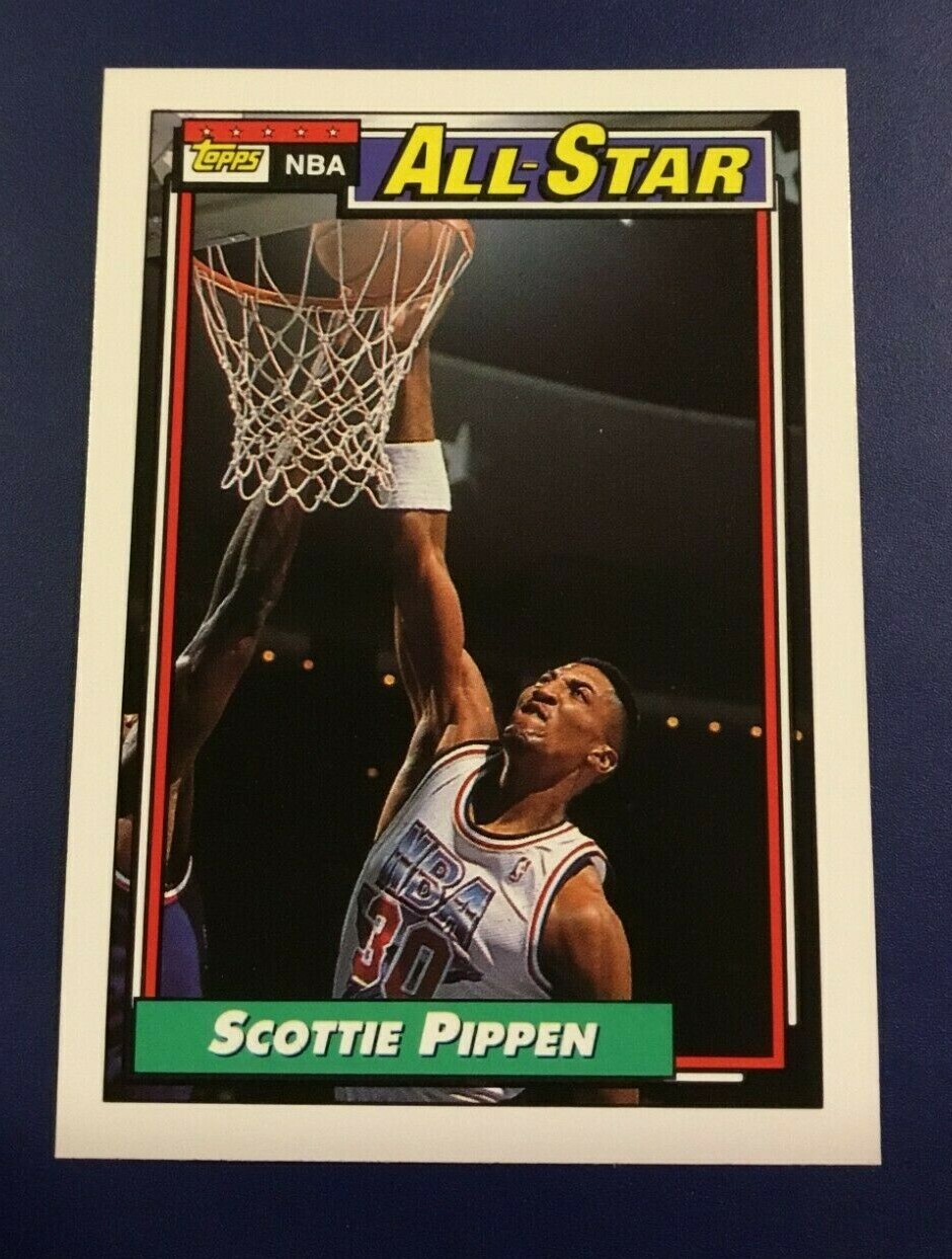 1992 Topps # 103 SCOTTIE PIPPEN All Star Chicago Bulls MINT $$ 1ST TOPPS  Card ! | eBay