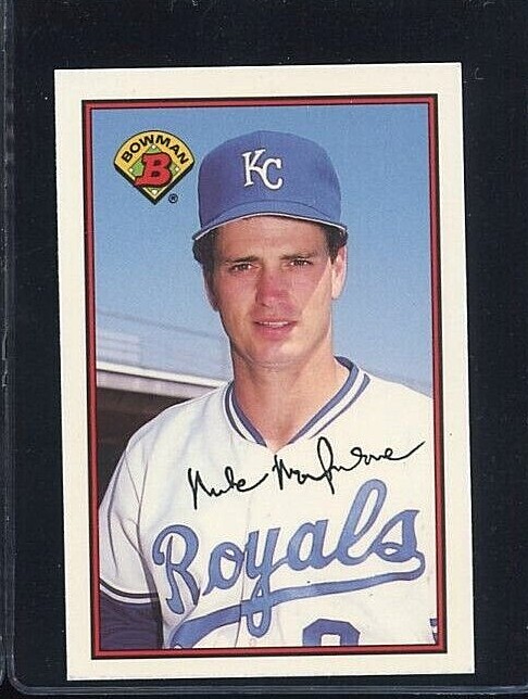 1989 BOWMAN TIFFANY #118 MIKE MACFARLANE ROOKIE RC KANSAS CITY ROYALS 