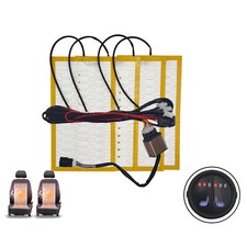 Universal Built-In Car Seat Heater Kit For 2 Seats 12V Alloy Wire Heating Pads
