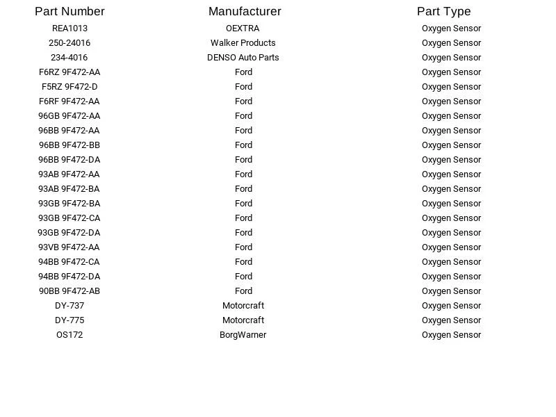 Sensor de oxígeno Delphi ES20026 para Ford Mercury Contour Cougar Mystique 1995-1999 Foto 4 de 4