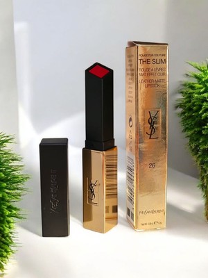 Yves Saint Laurent Rouge pur Couture The Slim Leather Matte 26 Rouge Mirage- Neu