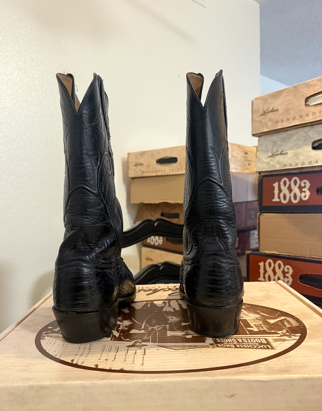 Lucchese 9.5D – Handmade Python Boots, 2002, Grea… - image 3