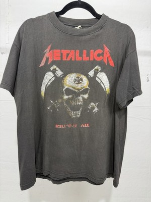 Vintage Metallica Shirt Large 1990s Kill Em All Euro Bootleg  Heavy Metal