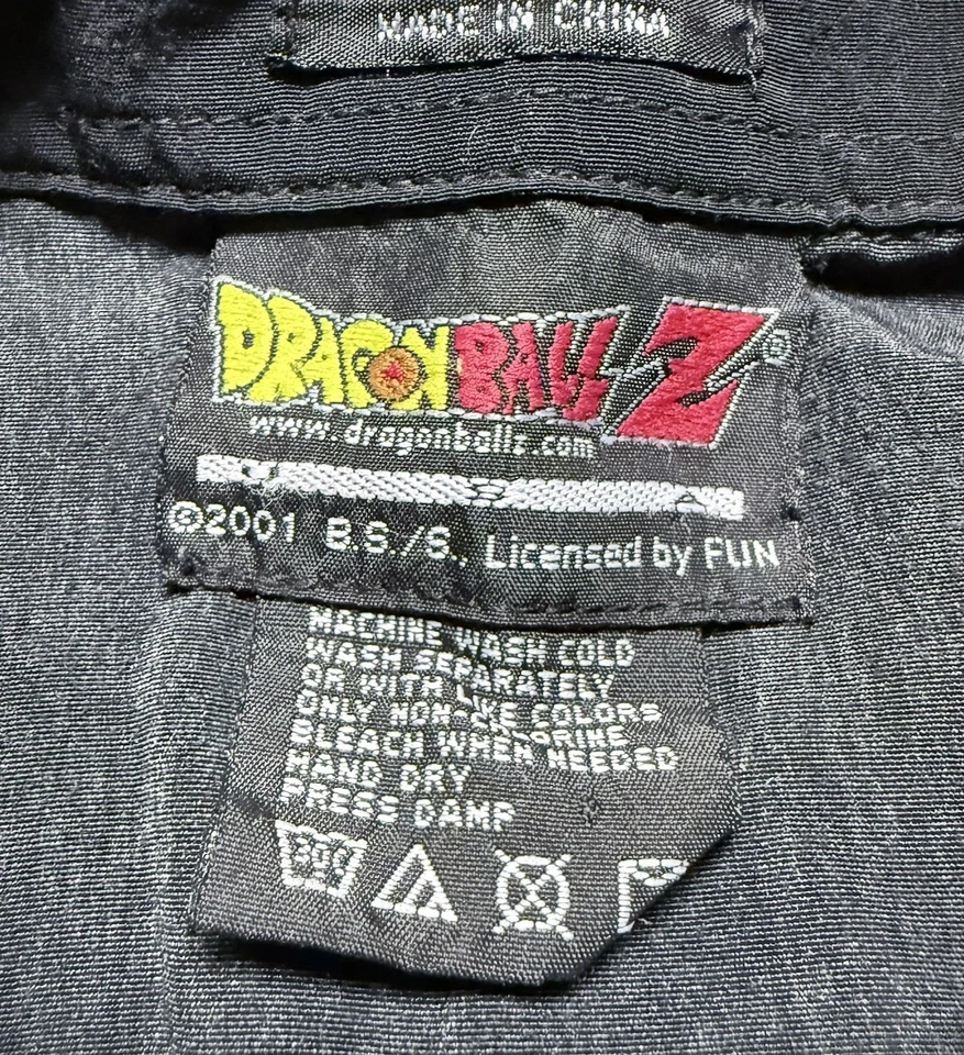 Vintage Y2K Dragon Ball Z Shirt Mens Small Vegeta Super Saiyan Short Sleeve 2001 - Image 2 of 4
