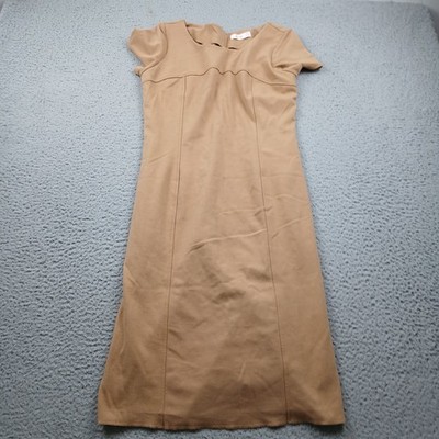 Alexis Dress Womens 11 Beige Short Sleeve Long
