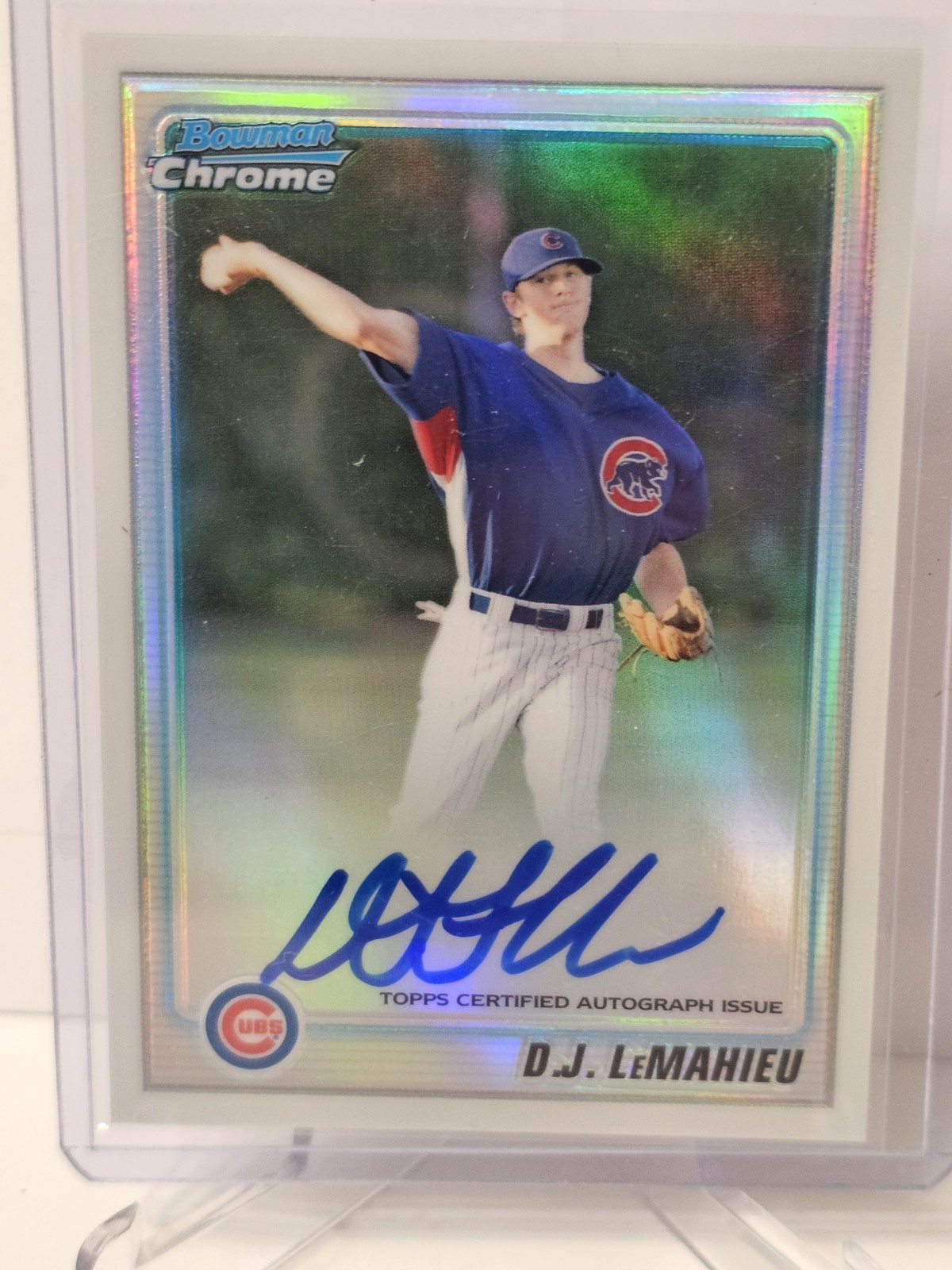 2010 Bowman Chrome Prospects D.J. LeMahieu BCP110 Refractor Autographs 500 AU RC