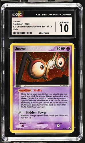 Unown graded CGC 10 for sale on eBay