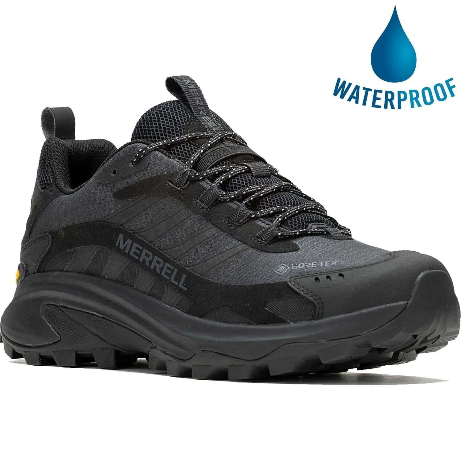 Scarpe Merrell Uomo Moab Speed 2 WIDE FIT Gore Tex Impermeabili da Passeggio GTX UK 7 13