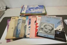 Vintage Sheet Music Lot of Aprox 58 - Dragnet, I Saw Stars Song Books