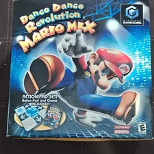 Konami Dance Dance Revolution Mario Mix GameCube Disc Manual Wired Dance Pad