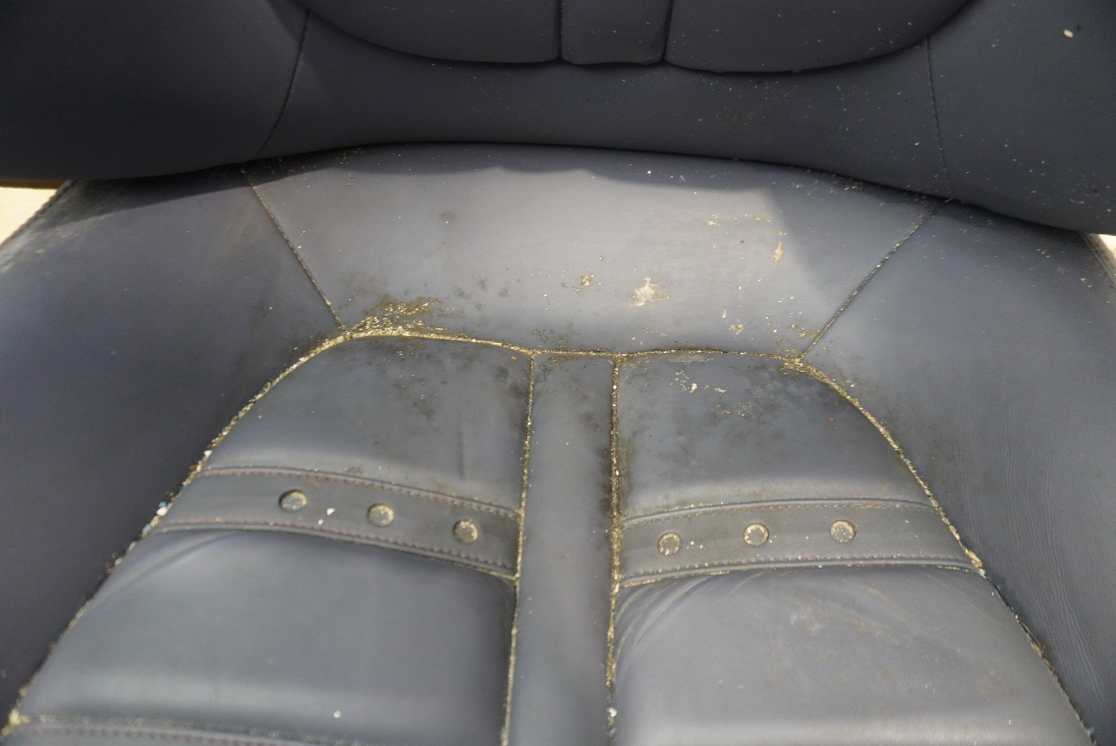 Set Front Rear Seat Blue Leather OEM Ferrari California Convertible 2010 *Note*