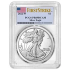 2022-W $1 1-oz Proof American Silver Eagle PCGS PR69DCAM FS Flag Label