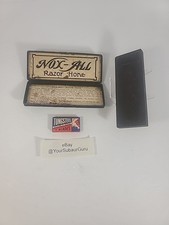 Vintage NOX-ALL Razor Hone In Original Box + 5pk Tunsten Double Edge Blades NIB