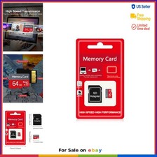 64GB Micro SD Card Class 10 UHS-I V30 80MB/s Read with SD Adapter for Camera