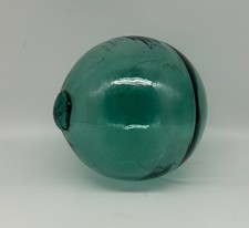 Grand Antique Boule de Fischer Vert Verre Waldglas Env. 21 Im Diamètre Vintage