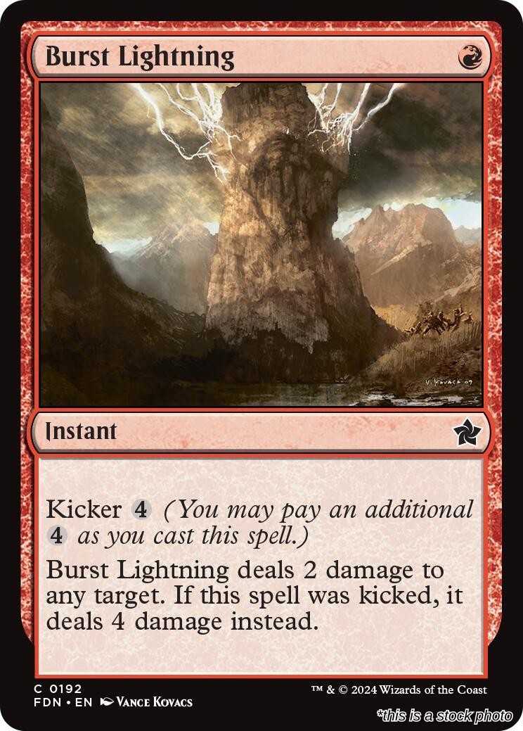 Burst Lightning FDN 192 MTG Foundations Common EN NM