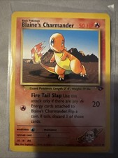 Blaine’s Charmander Charmelon and Charizard Pokemon Card