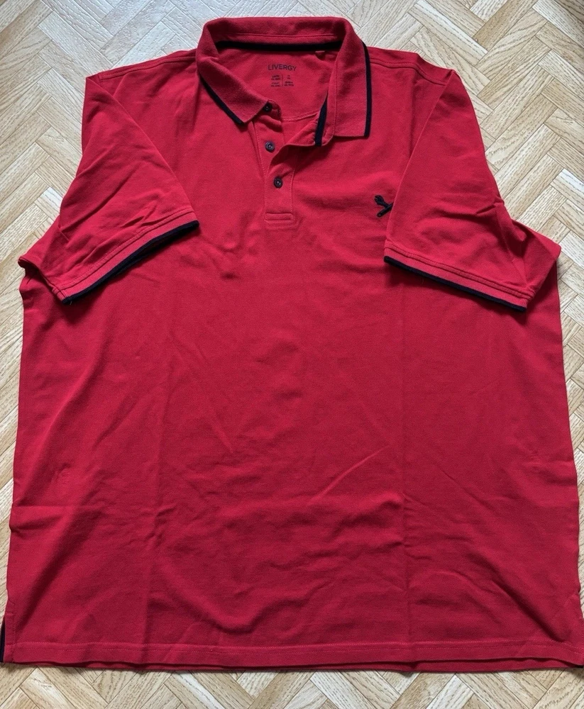 Hemd, Polohemd, rot, Livergy, Größe XXL 60/62, neuwertig