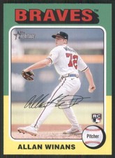 2024 Topps Heritage #432 Allan Winans RC Atlanta Braves 577