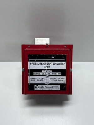 Kidde Fenwal 486536 Druckbetätigter Schalter 3PDT Feuerlöschanlage - Neu