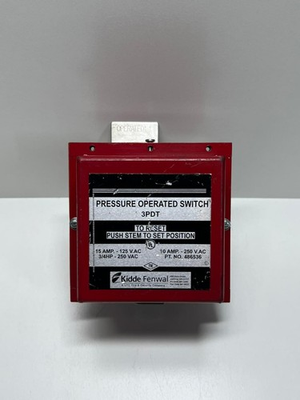 #ad Kidde Fenwal 486536 Pressure Operated Switch 3PDT Fire Suppression System New $399.00