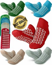 Non Skid Hospital Socks Non Slip Tread Yoga Patient Slipper Travel Fitness Socks