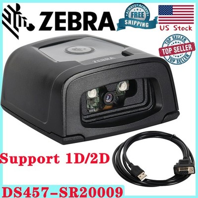 Zebra DS457-SR20009 Fixed Mount USB 1D 2D Image Bar Code Reader Scanner NEW