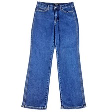 Judy Blue High Waist Tummy Control Straight Leg Jeans 11/30 Dark Wash 88575 EUC