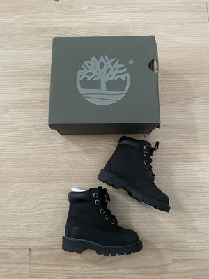 Timberland TBO10810 6inch Black  Boots  Size 4.5 Toddler   NEW