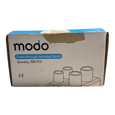 MODO Feed Through Terminal Block 12-Position Black Screw Wire Connector 300 PCS