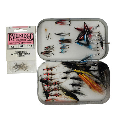 Richard Wheatley Vintage Fliegenbox aus Metall
