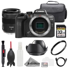 Canon EOS R10 + RF 85mm f/2 Macro IS STM Lens +32GB+ UV Filter- Basic Kit