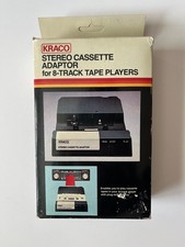Vintage KRACO Stereo Cassette Adapter for 8-Track Tape Players KCA-8 In Box