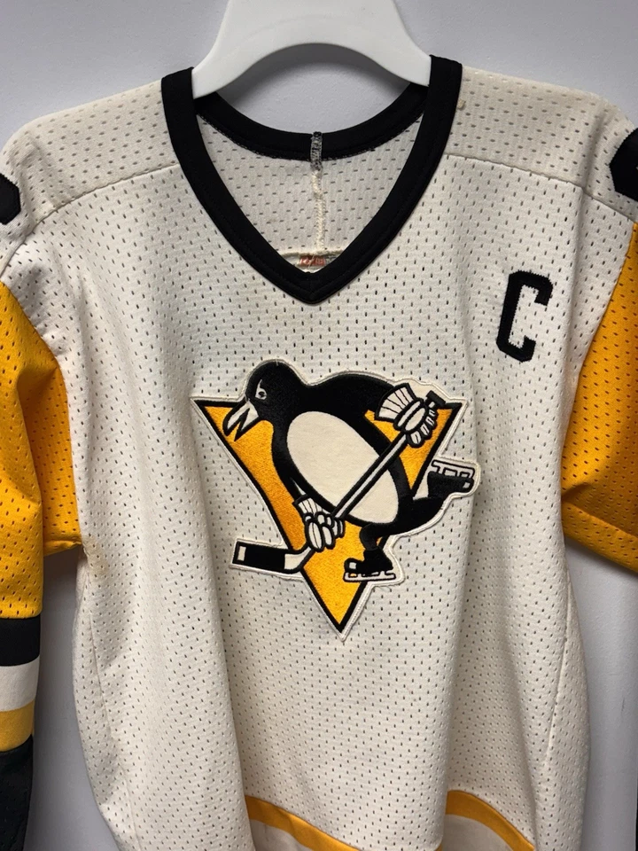 Vintage 90s Pittsburgh Penguins Away Jersey Mario Lemieux “Le Magnifique” HOFer - Image 2 of 3